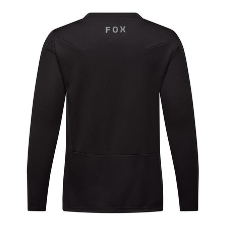 Koszulka rowerowa dziecięca FOX JUNIOR RANGER Z DŁUGIM RĘKAWEM HEAD BLACK czarny