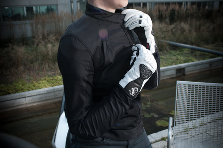 Rękawice szosowo-turystyczne damskie SHIMA CALDERA BIALA biały czarny