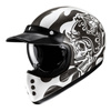 Kask integralny HJC V60 FLAME BLACK/WHITE czarny biały