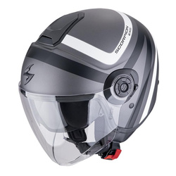 Kask otwarty SCORPION EXO-CITY II RIVA SILVER/BLACK/WHITE srebrny czarny biały