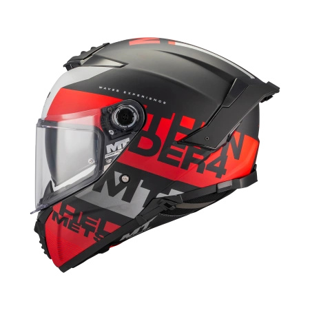 Kask integralny MT THUNDER 4 SV WAVES BLACK/RED/WHITE czarny czerwony biały