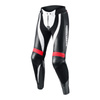 Spodnie skórzane damskie REBELHORN REBEL LADY BLACK/WHITE/FLO RED czarny biały czerwony fluo