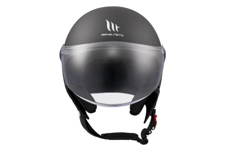 Kask otwarty MT STREET S SOLID MATT BLACK czarny mat