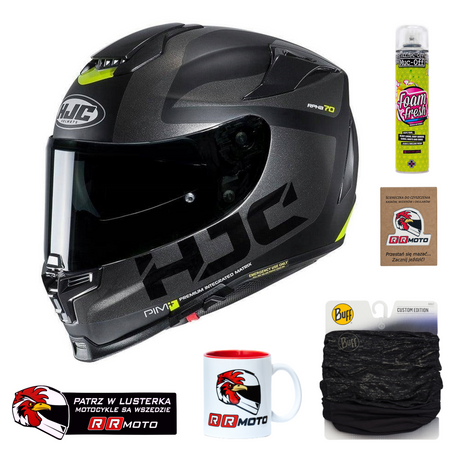 Kask integralny HJC R-PHA 70 BALIUS GREY/BLACK szary czarny żółty