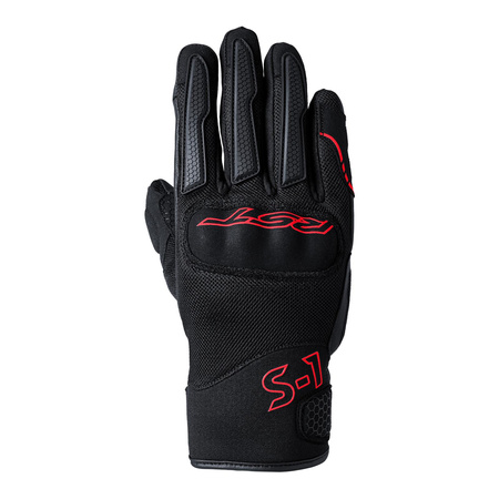 Rękawice miejskie RST S1 MESH CE BLACK/GREY/RED czarny szary czerwony