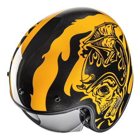 Kask otwarty HJC V31 FLAME YELLOW/BLACK żółty czarny