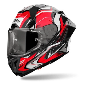 Kask integralny AIROH GP800 MUST RED GLOSS czerwony szary biały czarny