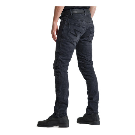 Jeansy motocyklowe PANDO MOTO KARL DEVIL 9 BLACK czarny