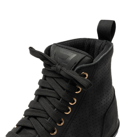 Trampki motocyklowe damskie REBELHORN TRAMP II LADY BLACK/GOLD czarny złoty