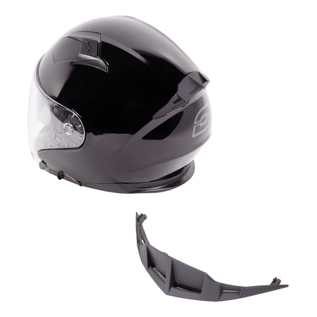 Kask otwarty OZONE SQUARE GLOSS BLACK czarny