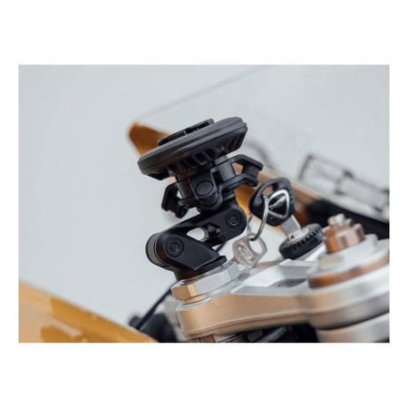 Głowica QUAD LOCK wodoodporna z ładowarką indukcyjną 12-24V (V2) czarny