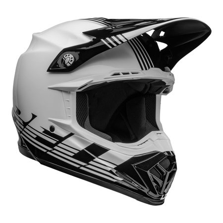 Kask cross BELL MOTO-9 MIPS LOUVER BLACK/WHITE biały czarny
