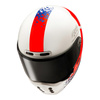 Kask integralny HJC V10 FQ20 RETRO WHITE/RED/BLUE biały czerwony niebieski