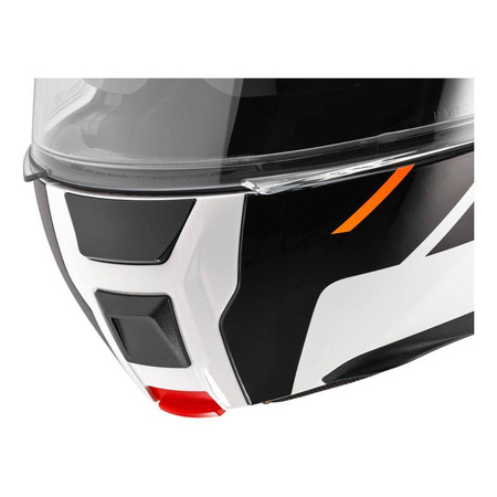 Kask szczękowy SCHUBERTH C5 ECE MASTER ORANGE czarny biały pomarańczowy