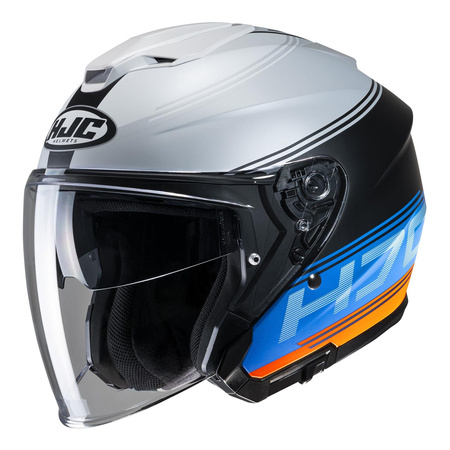 Kask otwarty HJC I30 VICOM GREY/BLUE/ORANGE szary niebieski pomarańczowy czarny