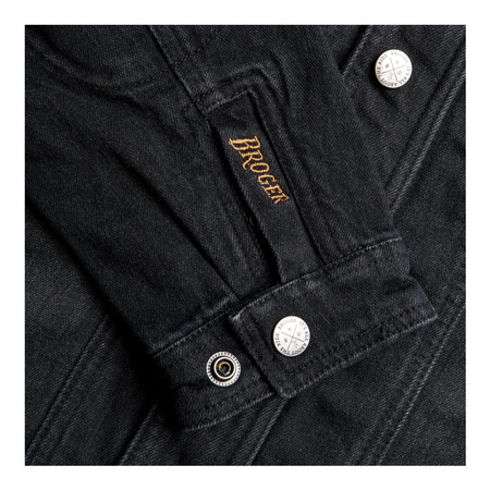 Kurtka jeansowa BROGER FLORIDA WASHED BLACK czarny