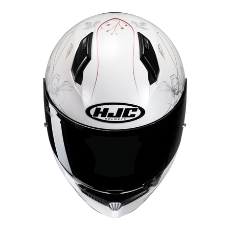 Kask integralny HJC C10 EPIK WHITE biały złoty srebrny