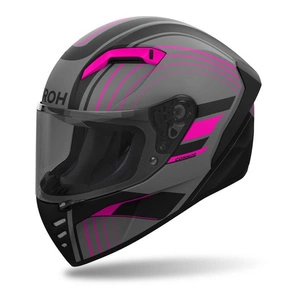 Kask integralny AIROH CONNOR ACHIVE PINK MATT szary różowy czarny