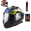Kask integralny AXXIS PANTHER SV DIMENSION B3 GLOSS niebieski żółty fluo czarny biały