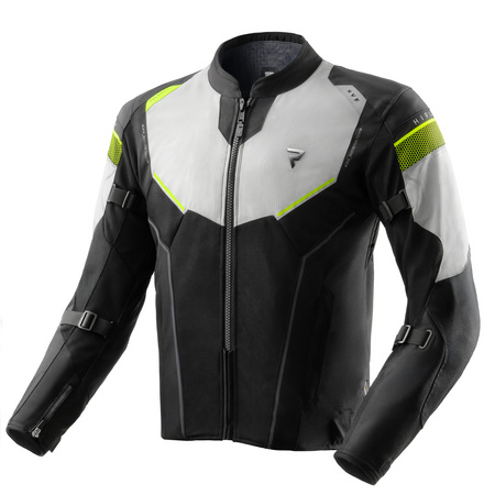 Kurtka tekstylna REBELHORN HIFLOW V BLACK/GREY/FLUO YELLOW czarny szary żółty fluo