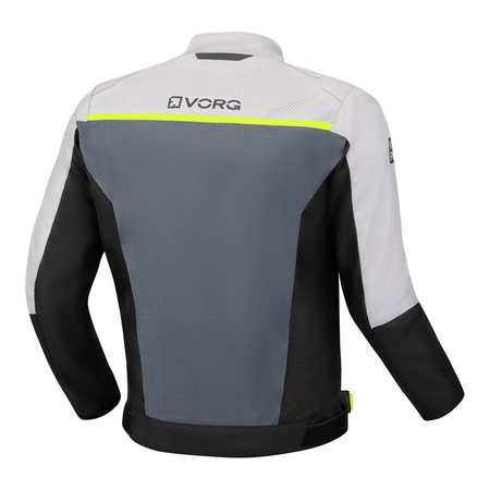 Kurtka tekstylna VORG NANO GREY szary czarny żółty fluo