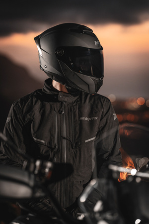 Kask szczękowy MT ATOM 2 SV PURE BLACK MATT czarny mat