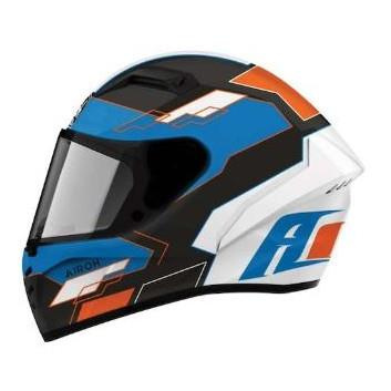 Kask integralny AIROH CONNOR STARSHIP BLUE/ORANGE MATT niebieski pomarańczowy czarny biały