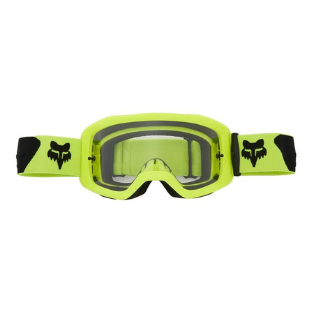 Gogle motocyklowe dziecięce FOX MAIN JUNIOR CORE FLUO YELLOW żółty fluo