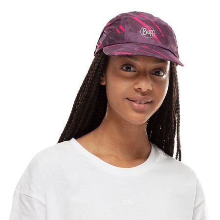 Czapka z daszkiem BUFF PRO RUN CAP STRAY PINK