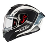 Kask integralny NZI TRENDY ELEGANCE WHITE BLACK TINTED MATT biały czarny