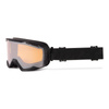 Gogle motocyklowe IMX SNOW BLACK MATT/BLACK SZYBA PODWÓJNA CLEAR + BROWN czarny