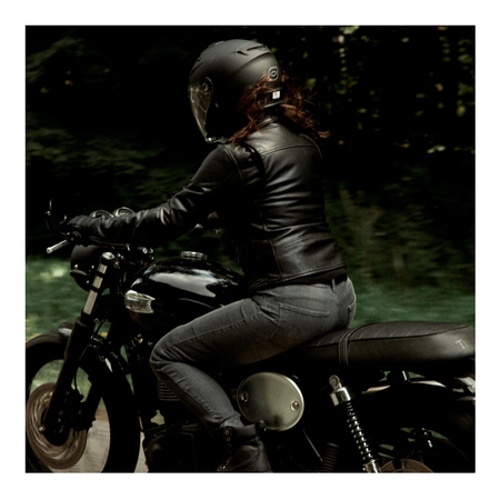 Kurtka skórzana ramoneska damska OZONE RAMONES LADY BLACK czarny