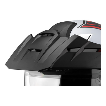 Kask szczękowy SCHUBERTH E1 ECE ENDURANCE GREY szary czerwony czarny