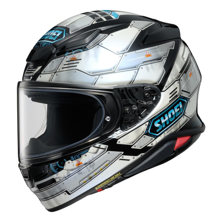 Kask integralny SHOEI NXR2 FORTRESS TC-6 srebrny szary czarny niebieski
