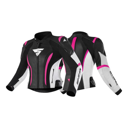Kurtka skórzana damska SHIMA MIURA 2.0 PINK FLUO czarny różowy