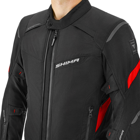 Kurtka tekstylna SHIMA RUSH 2.0 RED czarny czerwony