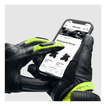 Rękawice miejskie REBELHORN VIPER BLACK/GREY/FLUO YELLOW czarny szary żółty fluo