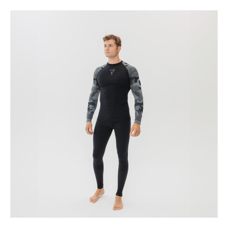 Koszulka termoaktywna REBELHORN FREEZE II CAMO czarny szary