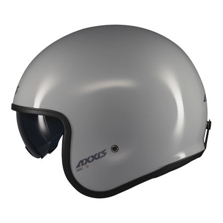 Kask otwarty AXXIS HORNET S SV SOLID A2 GLOSS GREY szary