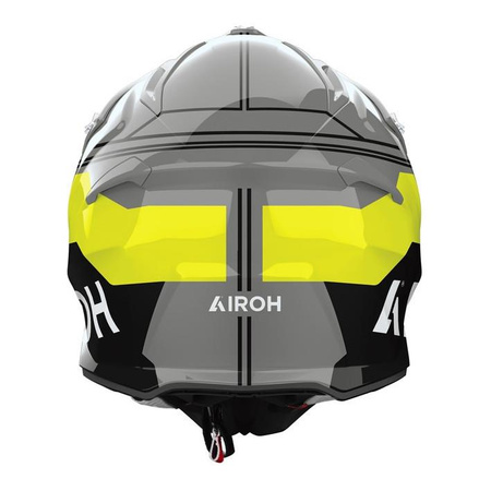 Kask cross AIROH AVIATOR ACE 2 FURY YELLOW GLOSS szary żółty czarny