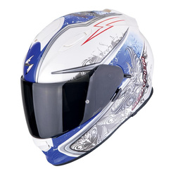 Kask integralny SCORPION EXO-491 RUN WHITE/BLUE biały niebieski