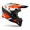 Kask cross AIROH WRAAAP FEEL ORANGE MATT czarny pomarańczowy fluo biały