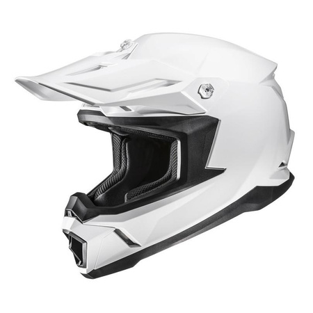 Kask cross HJC C50 SOLID PEARL WHITE biały