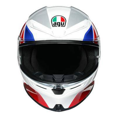 Kask integralny AGV K6 HYPHEN WHITE/RED/BLUE biały czerwony niebieski