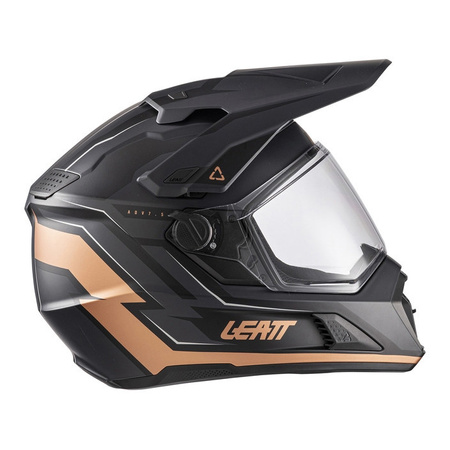 Kask cross z goglami LEATT ADV 7.5 BLACK/BRONZE czarny brązowy