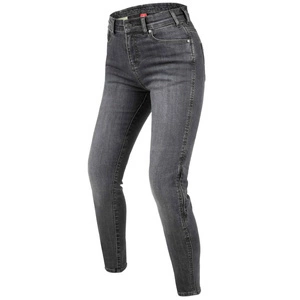 Jeansy motocyklowe damskie REBELHORN CLASSIC III LADY SKINNY FIT WASHED GREY szary