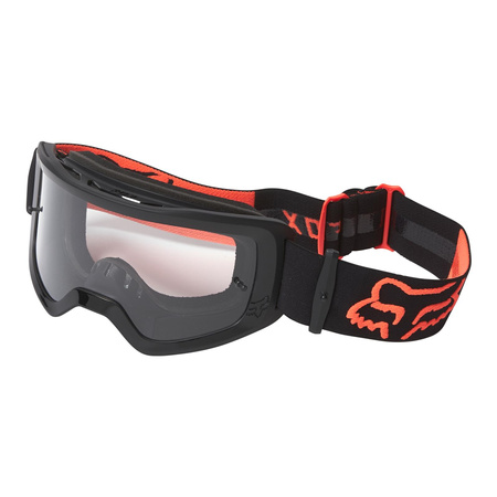 Gogle motocyklowe dziecięce FOX JUNIOR MAIN STRAY BLACK/ORANGE czarny pomarańczowy fluo