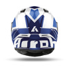 Kask integralny AIROH VALOR WINGS BLUE GLOSS biały niebieski granatowy