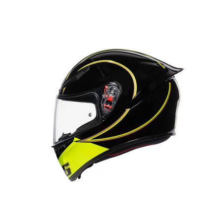 Kask integralny AGV K1 GOTHIC 46 czarny żółty biały