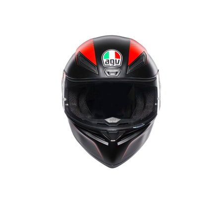 Kask integralny AGV K1 WARMUP BLACK/RED czarny czerwony